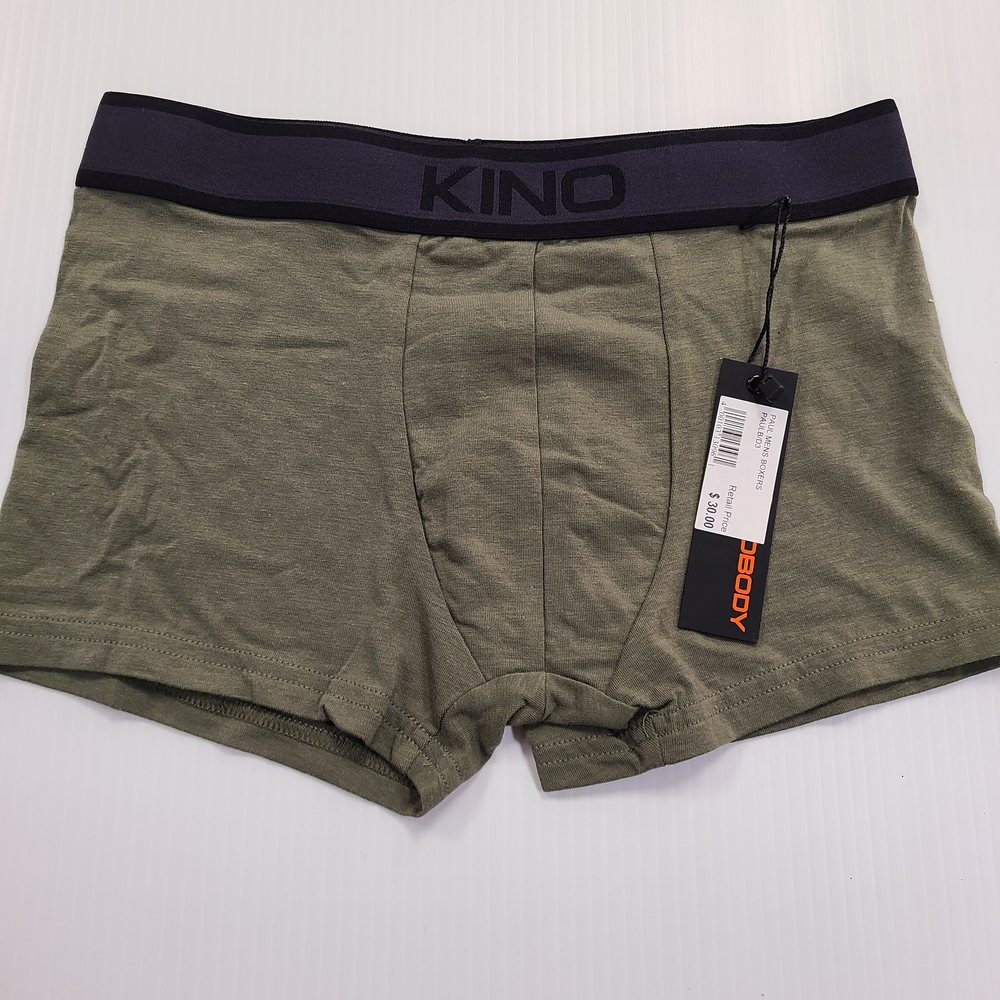 Men's Kink Olive Boxer Briefs Small